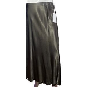 NWT Pharaoh Collection Riley Skirt in Vintage Satin- Espresso Size 4